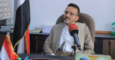 القائم بأعمال وزيرالعدل وحقوق الإنسان لــ” المسيرة”: إغلاق مطار صنعاء جريمة حرب تُحمّل النظام السعودي مسؤولية قانونية وأخلاقية القائم بأعمال وزيرالعدل وحقوق الإنسان لــ” المسيرة”: إغلاق مطار صنعاء جريمة حرب تُحمّل النظام السعودي مسؤولية قانونية وأخلاقية